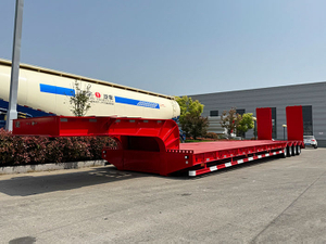 Trailer de cano baixo de 4 eixos 100ton