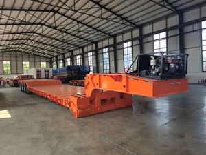 4 eixos 120ton destacáveis ​​Gobadas de bobo reboque