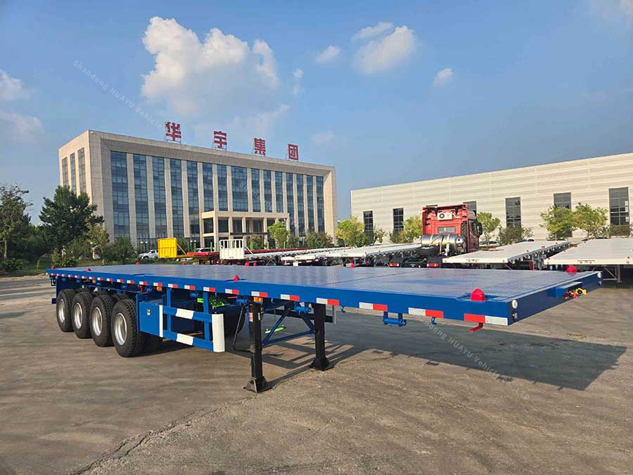 4 eixos trailer de contêiner 80ton para venda