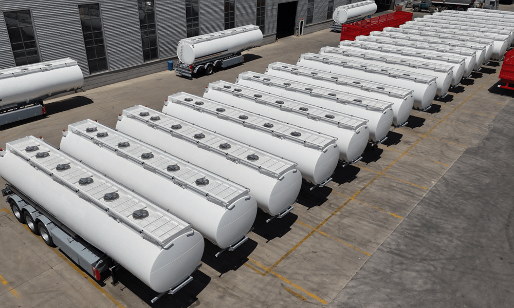 Trailer de tanque de combustível para venda